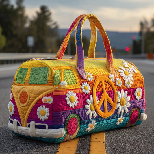 Hippie Journey Quilted Duffle Bag