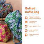 Hippie Journey Quilted Duffle Bag