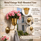🌸 Wall-Mounted Flower Vase with Hook